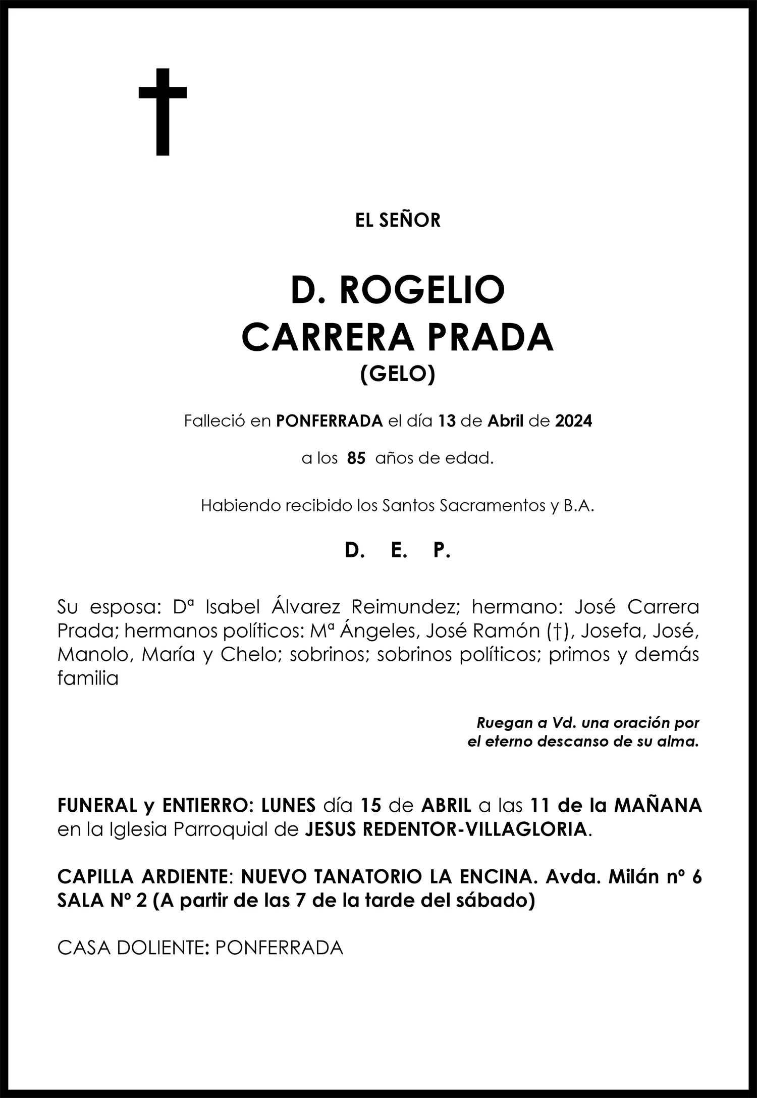ROGELIO CARRERA PRADA (GELO)
