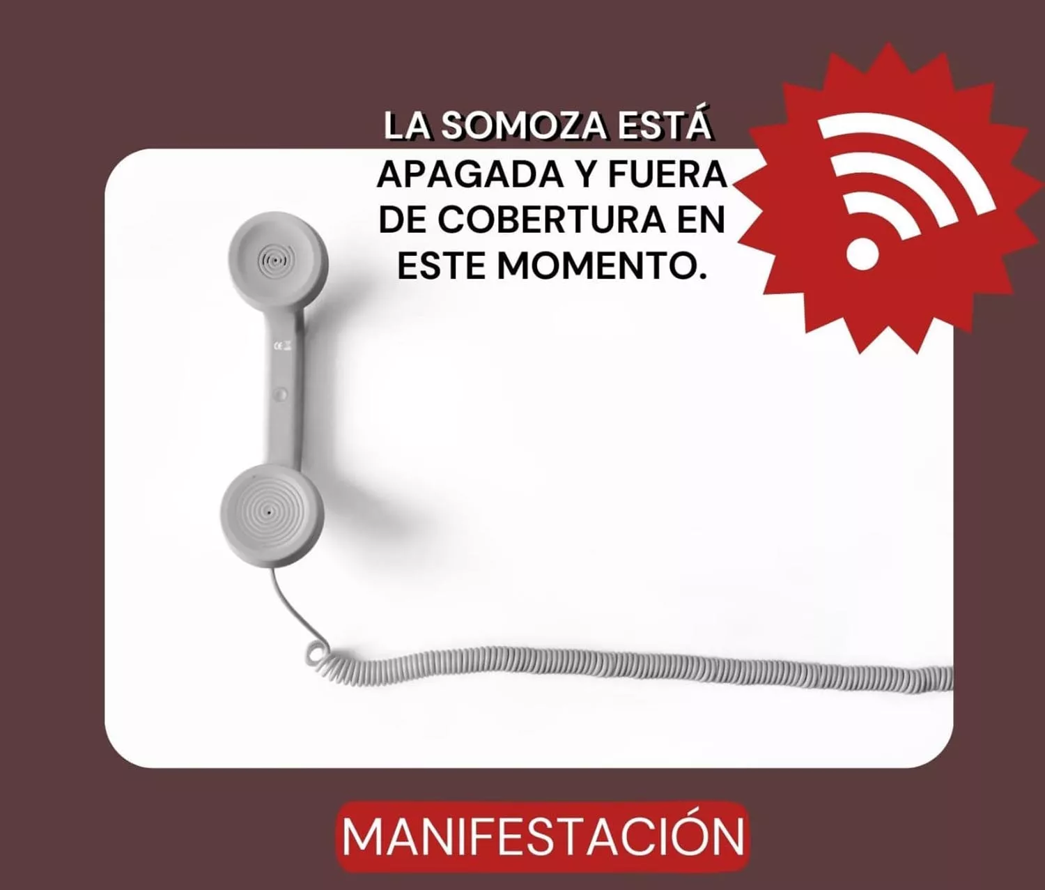 Manifestacion telecomunicacions la Somoza