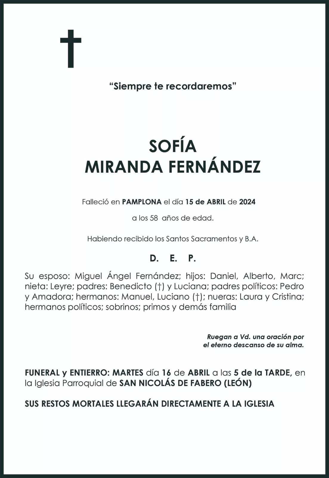 SOFIA MIRANDA FERNANDEZ