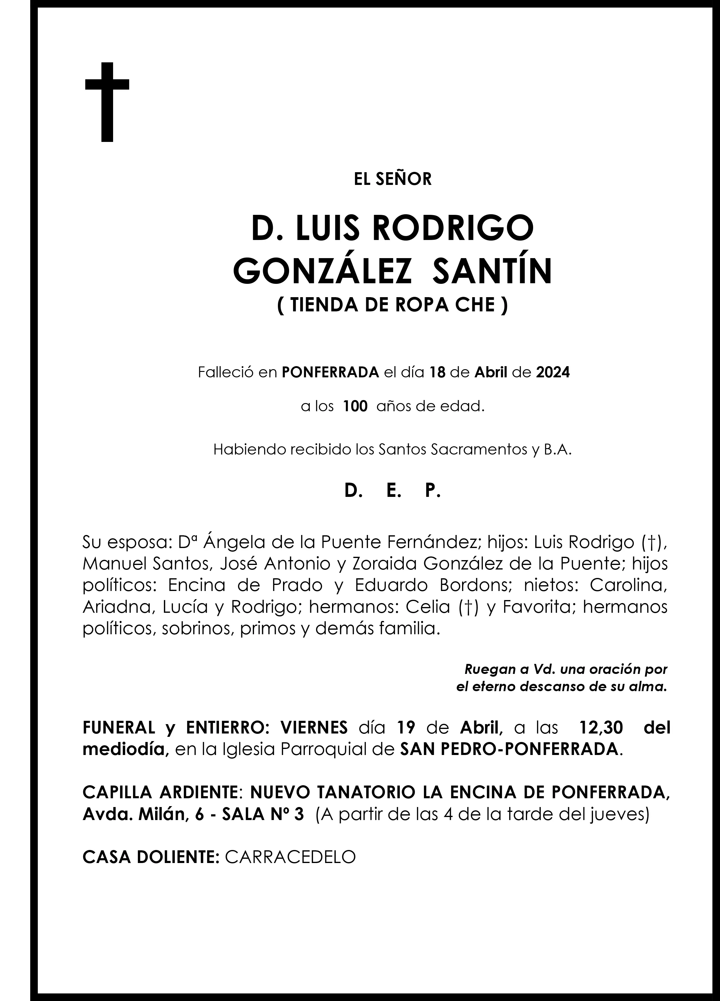 LUIS RODRIGO GONZALEZ SANTIN