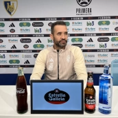 El entrenador de la Ponferradina, Juanfran García