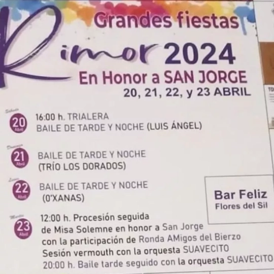 Fiestas en rimor Fiestas en rimor