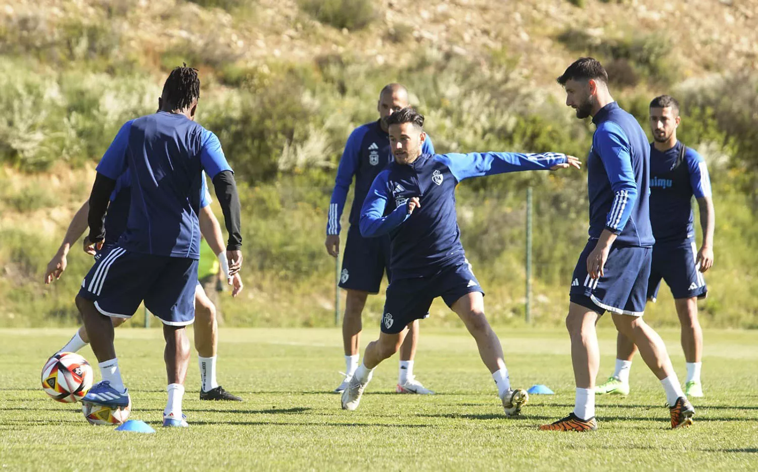 Imagen del entrenamiento de la Ponferradina | Foto: Twitter Ponferradina