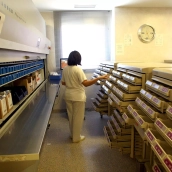 Trabajadora del servicio de farmacia hospitalaria del Hospital Río Ortega de Valladolid 