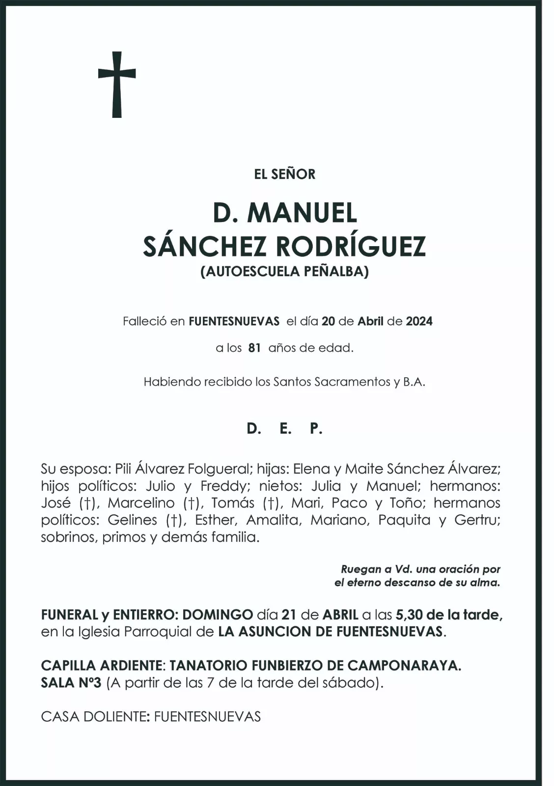 MANUEL SANCHEZ RODRIGUEZ