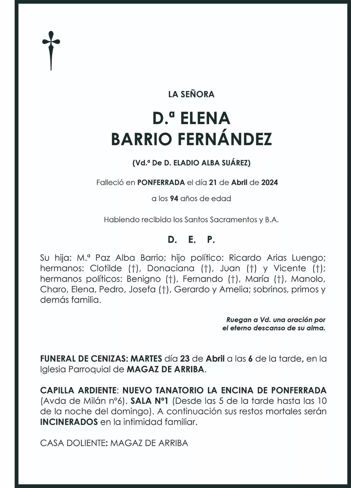 ELENA BARRIO FERNANDEZ
