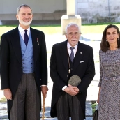Los reyes entregan el Premio Cervantes 2023 al lacianiego Luis Mateo Díez