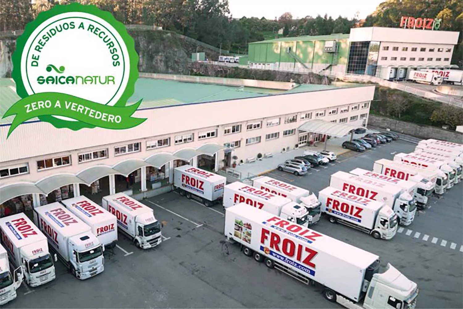 Froiz renueva el sello medioambiental 'Residuo Zero' de sus plataformas logísticas principales de Lourido (Pontevedra)