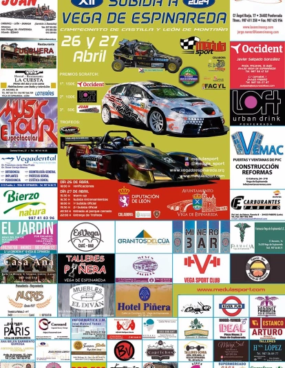 Cartel Subida a Vega de Espinareda