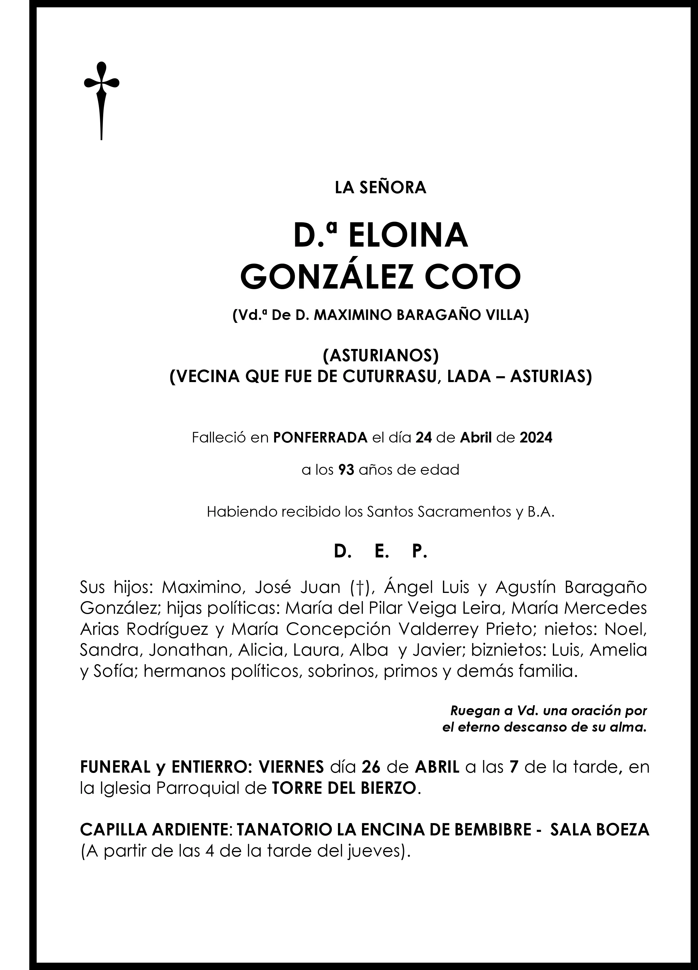 ELOINA GONZALEZ COTO