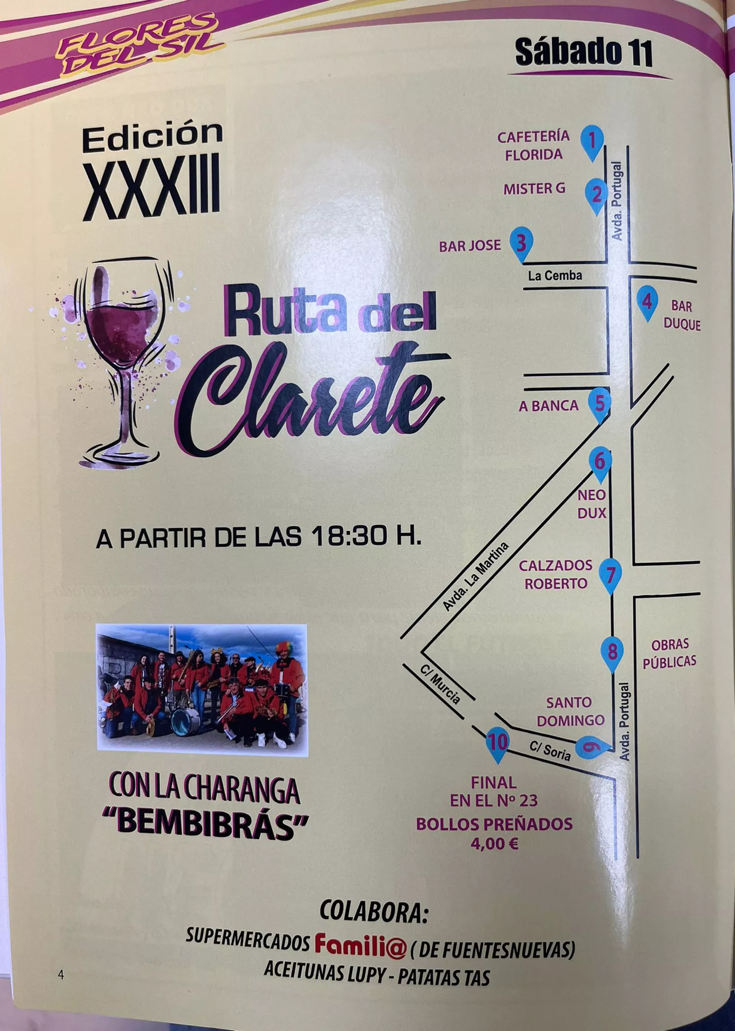 Ruta del clarete de las Fiestas de Flores del Sil