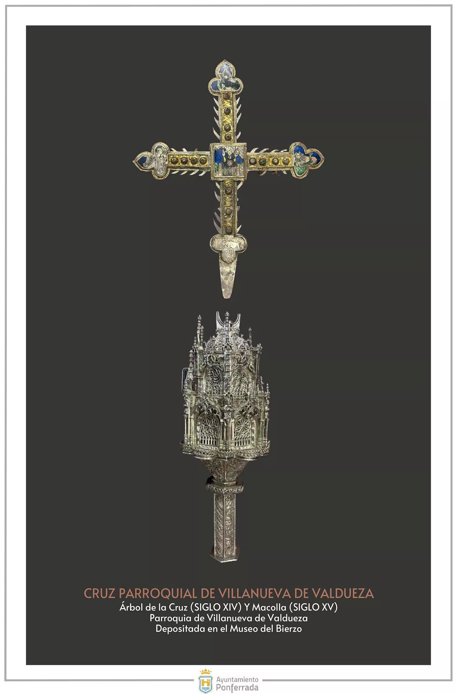 Cruz parroquial de Villanueva de Valdueza Cruz parroquial de Villanueva de Valdueza