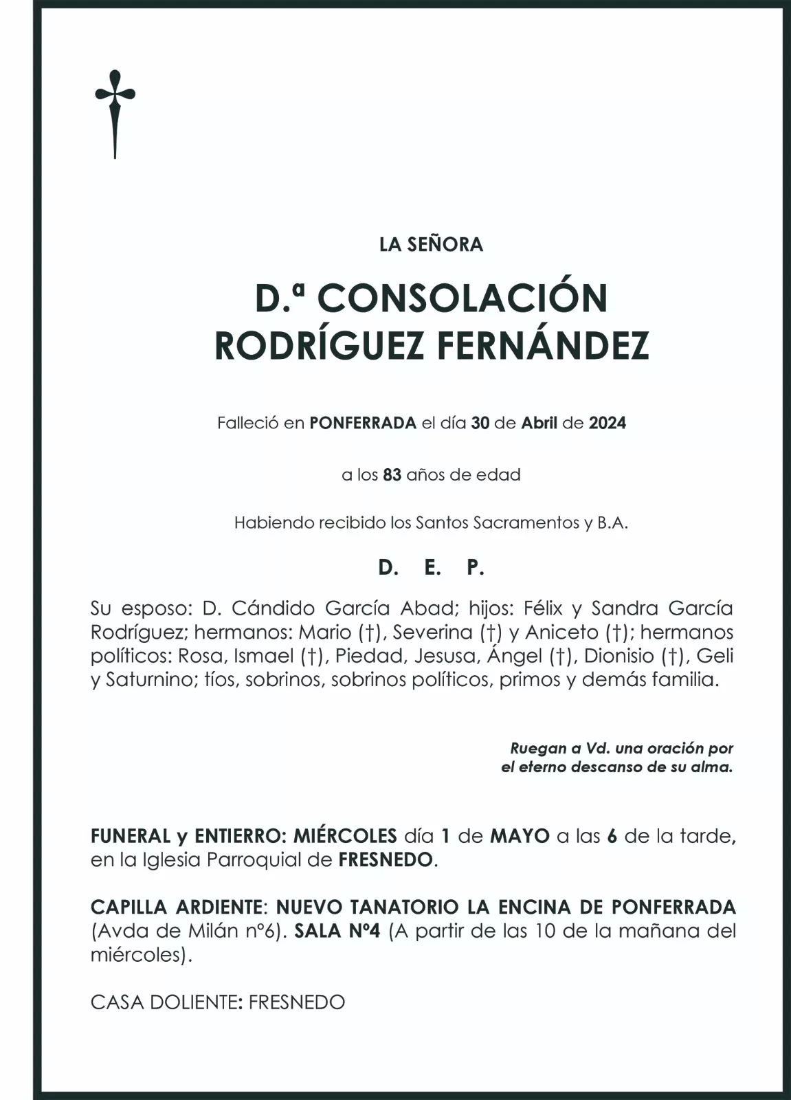 CONSOLACION RODRIGUEZ FERNANDEZ