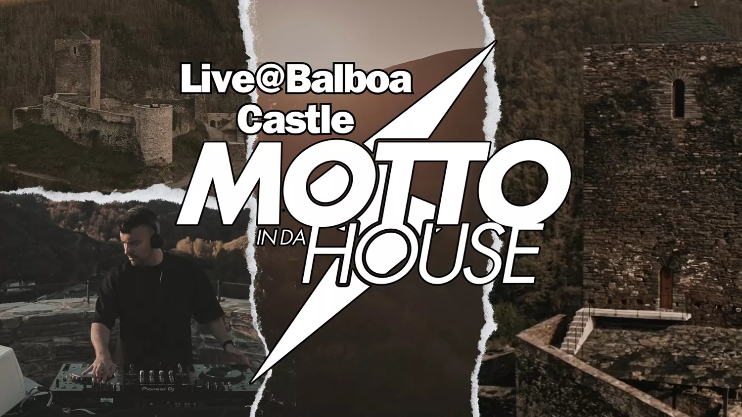 El Dj berciano Motto estrena música electrónica grabada en directo en el Castillo de Balboa