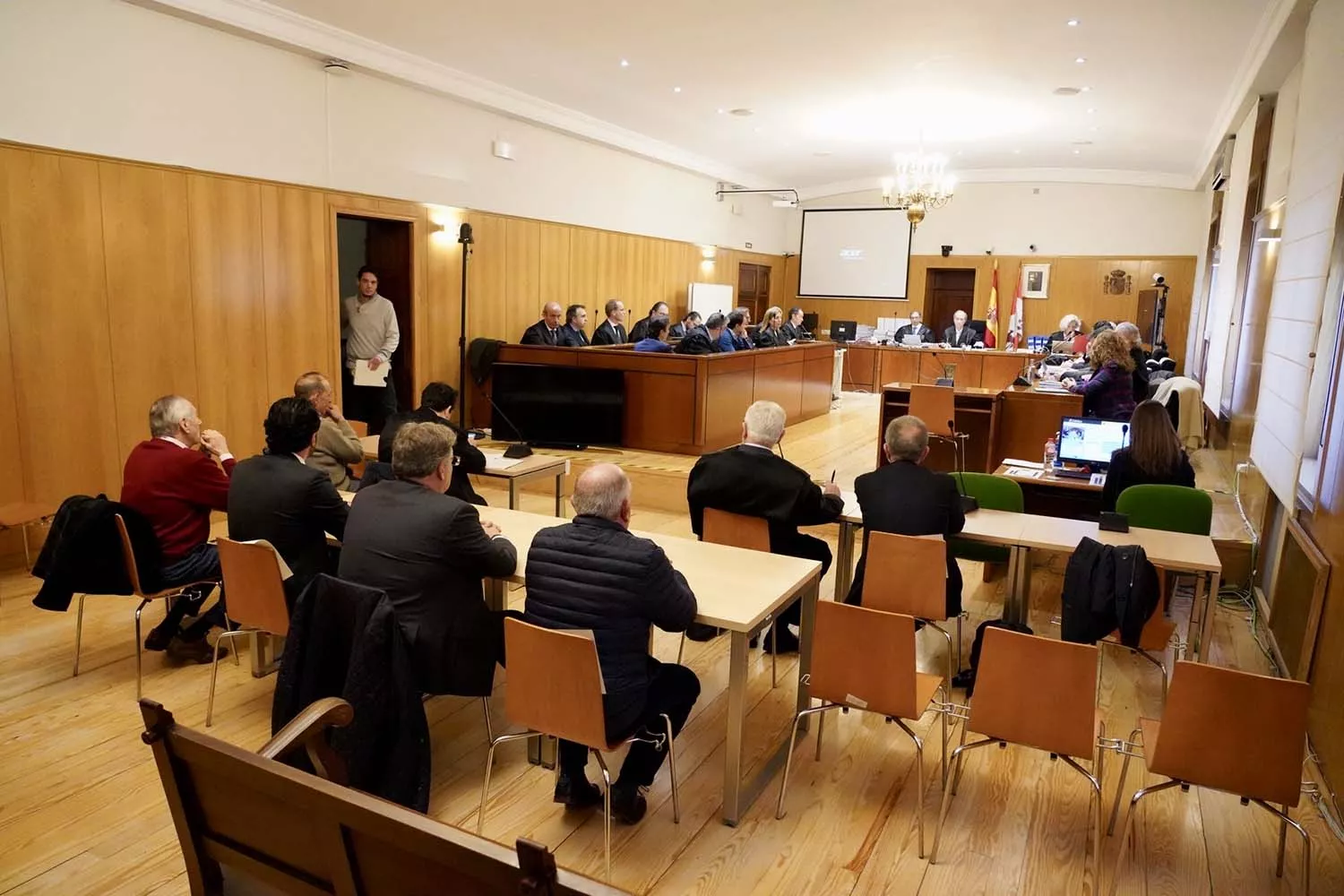 Imagen de la primera sesión del Juicio Perla Negra en el que se juzga la excúpula de la Conserjería de Economía