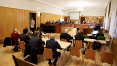 Imagen de la primera sesión del Juicio Perla Negra en el que se juzga la excúpula de la Conserjería de Economía