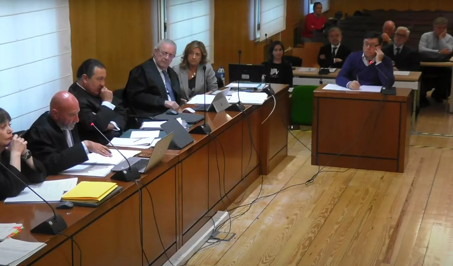 El ex viceconsejero de Economía Rafael Delgado, principal acusado del caso Perla Negra durante la sesión del juicio de este lunes El ex viceconsejero de Economía Rafael Delgado, principal acusado del caso Perla Negra durante la sesión del juicio de este lunes