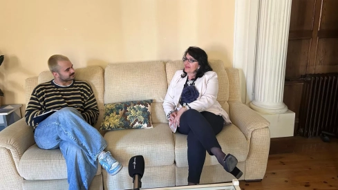 La candidata a rectora de la Universidad de León Teresa Mata durante su entrevista en infoLeón 