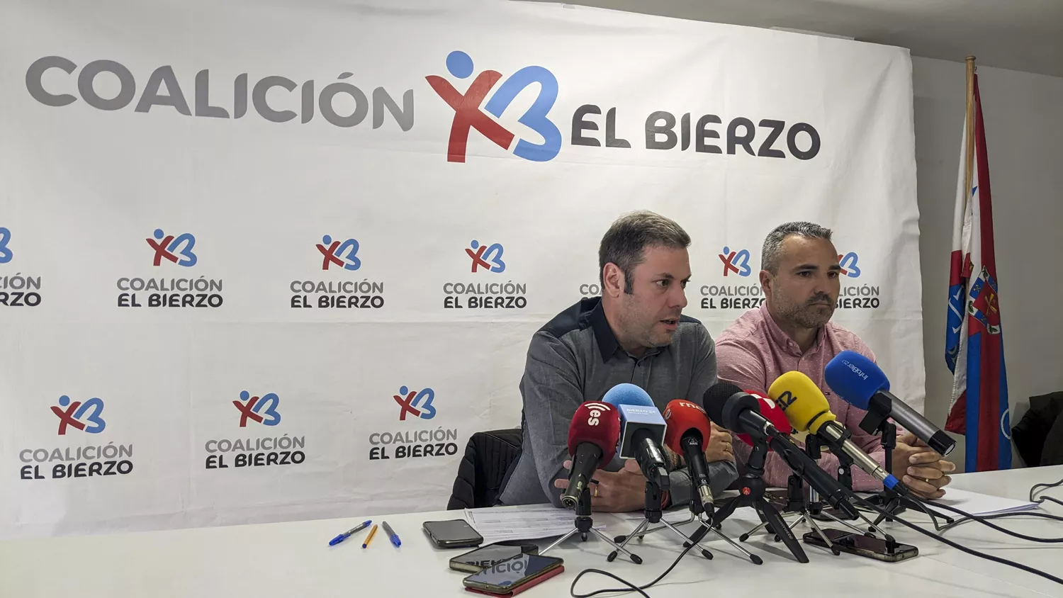 Imagen de la rueda de prensa de Coalición por El Bierzo