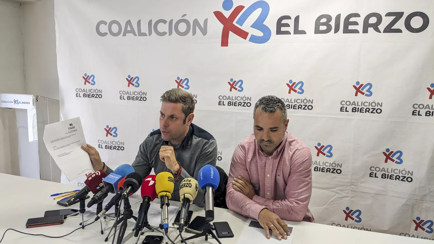 Imagen de la rueda de prensa de Coalición por El Bierzo