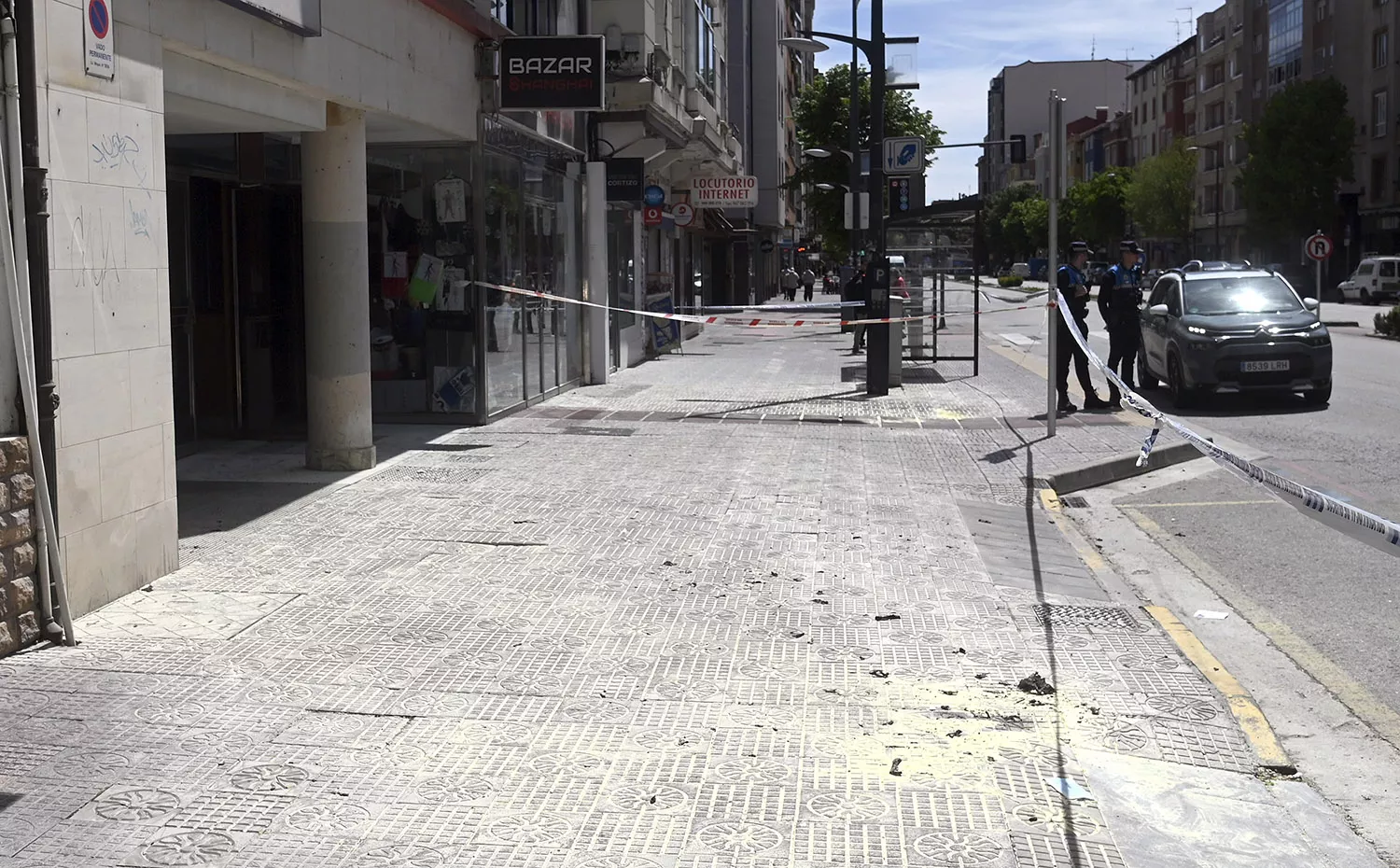 Un hombre se quema a lo bonzo en pleno centro de Burgos 1