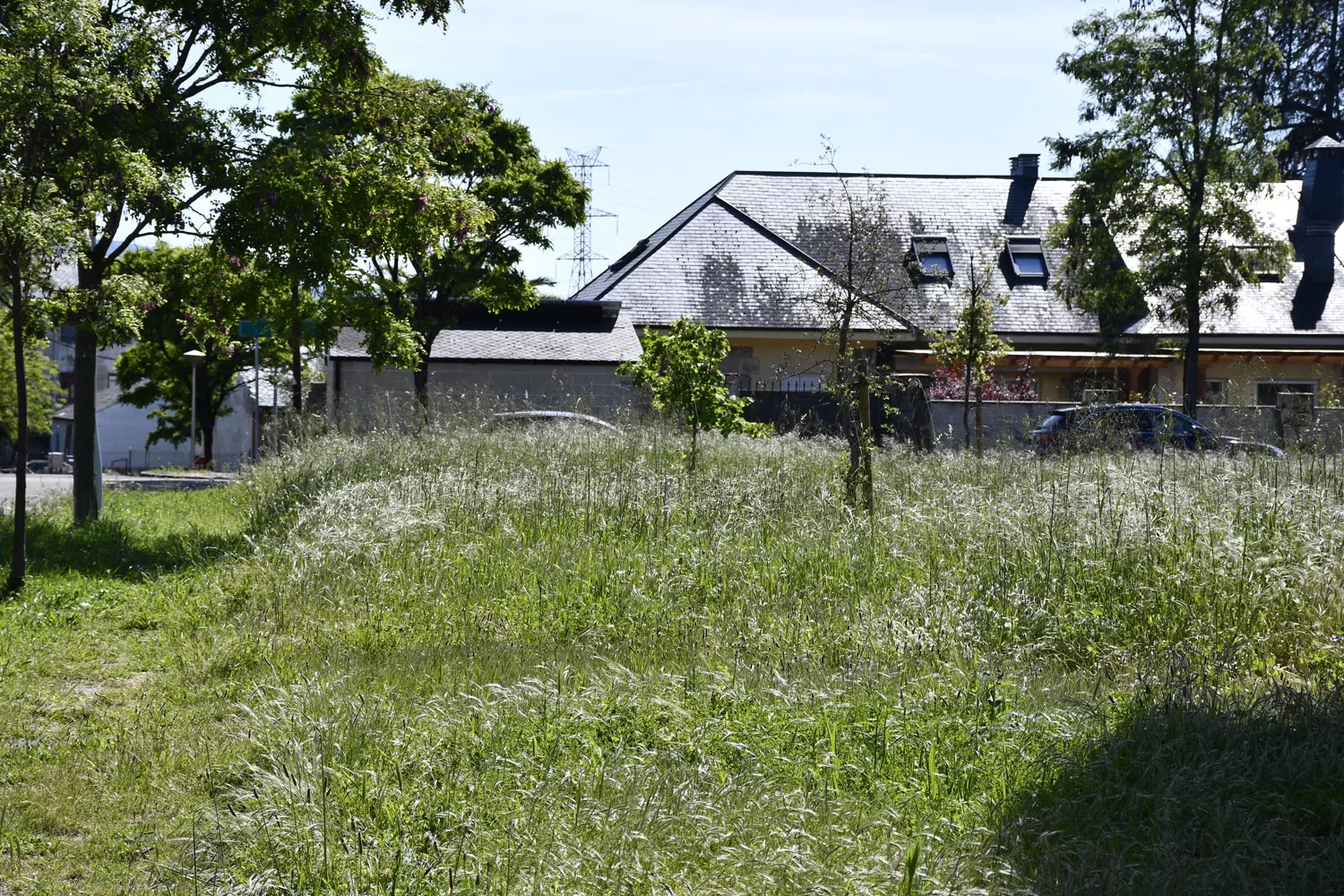 Imagen del estado del barrio de Compostilla este miércoles