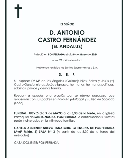 ANTONIO CASTRO FERNANDEZ