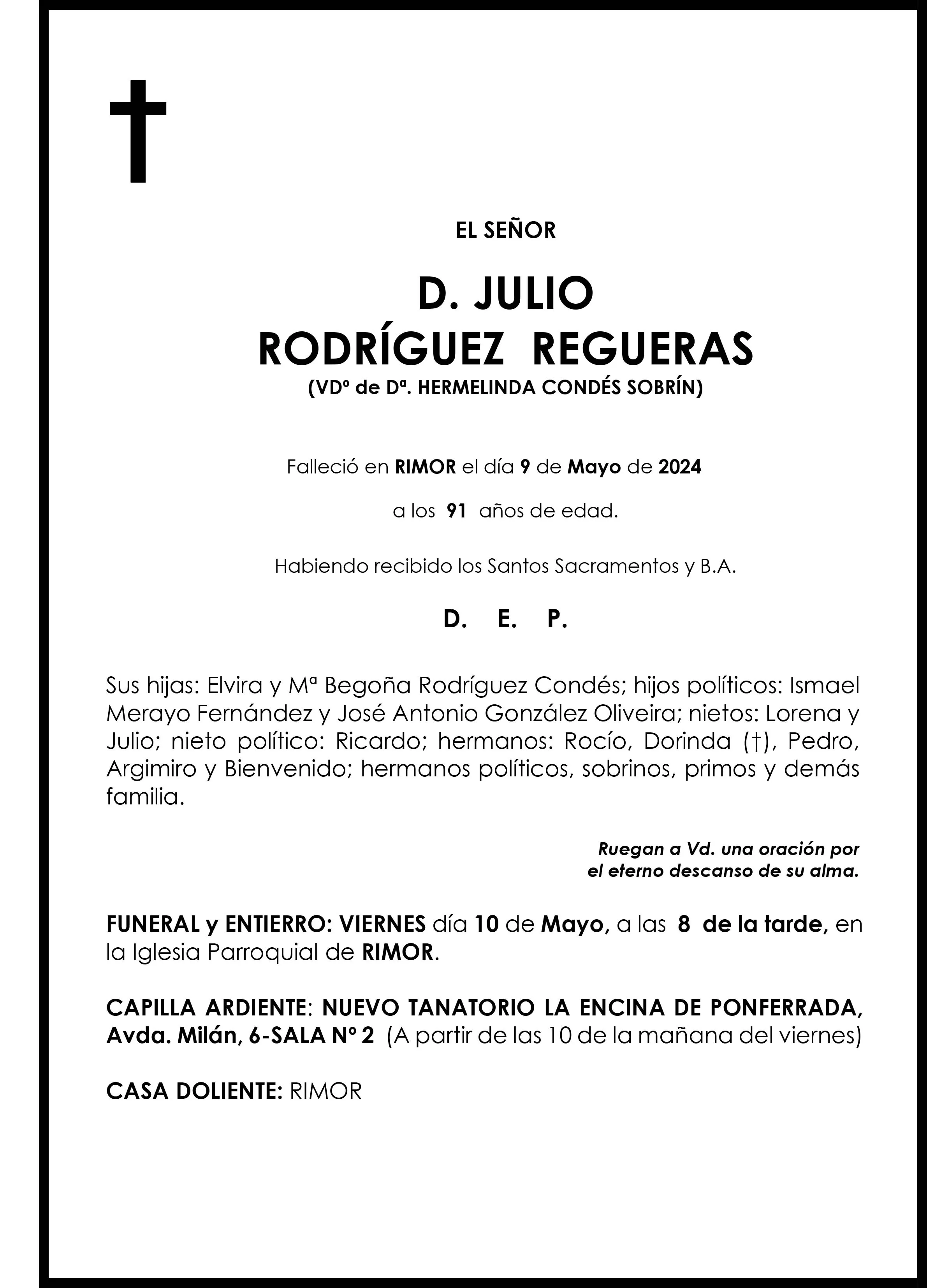 JULIO RODRIGUEZ REGUERAS