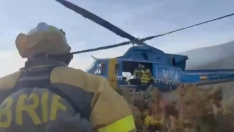 Los incendios de Chan de Villar (Balboa) y Primout (Páramo del Sil) avanzan todavía sin control con amplio despliegue por tierra y aire