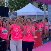 Lydia Valentín homenajeada en la Carrera de la Mujer de MAdrid