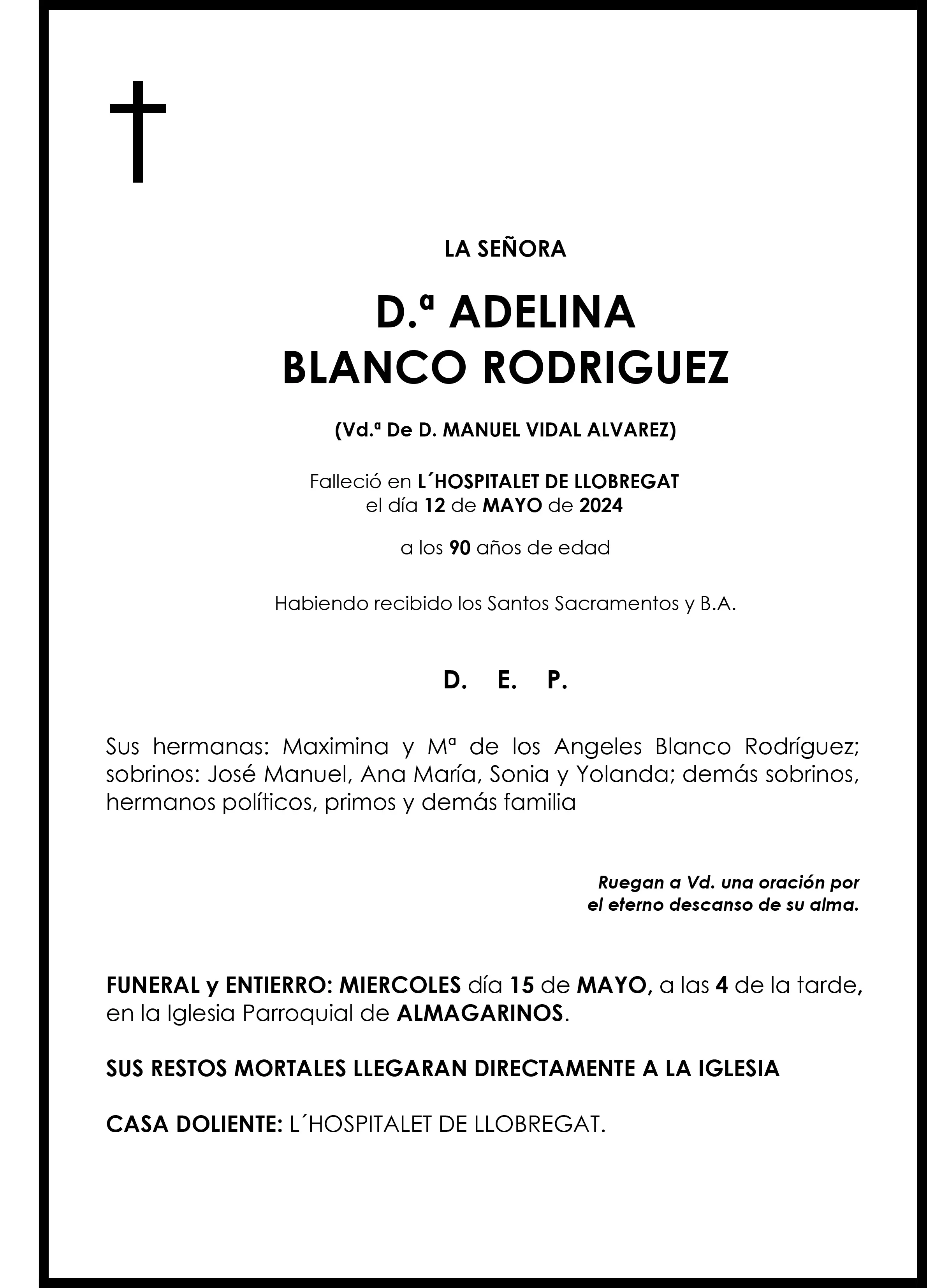 ADELINA BLANCO RODRIGUEZ