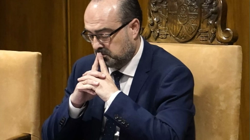 Morala durante el pleno del Ayuntamiento de Ponferrada