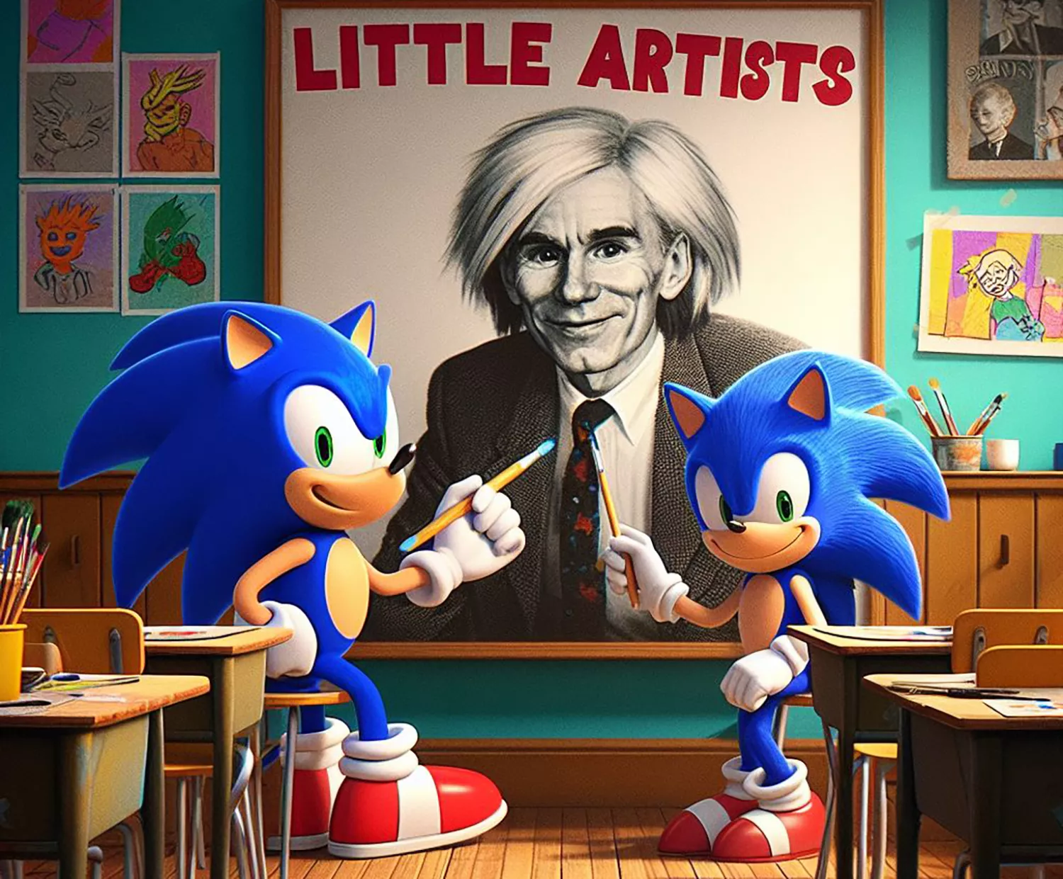 Sonic y los anillos de colores de Warhol aterrizan en el M.AR.CA de Cacabelos con talleres didácticos