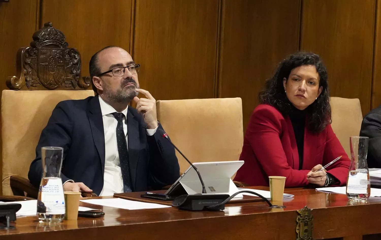 César SánchezICAL. Pleno del Ayuntamiento de Ponferrada en el que se rechazado oa ordenanza para la entrada en vigor de la Zona de Bajas Emisiones. Marco Morala y Lidia Coca