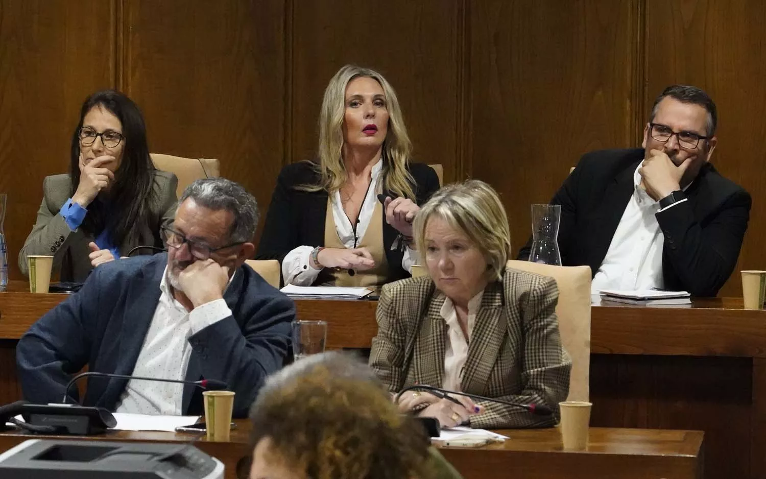 César SánchezICAL. Pleno del Ayuntamiento de Ponferrada en el que se rechazado oa ordenanza para la entrada en vigor de la Zona de Bajas Emisiones. Concejales de VOX