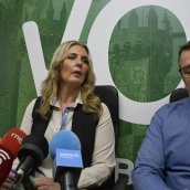 Los concejales de VOX en el Ayuntamiento de Ponferrada, Patricia González y Gerardo González, comparecen tras el no a la ordenanza de la Zona de Bajas Emisiones