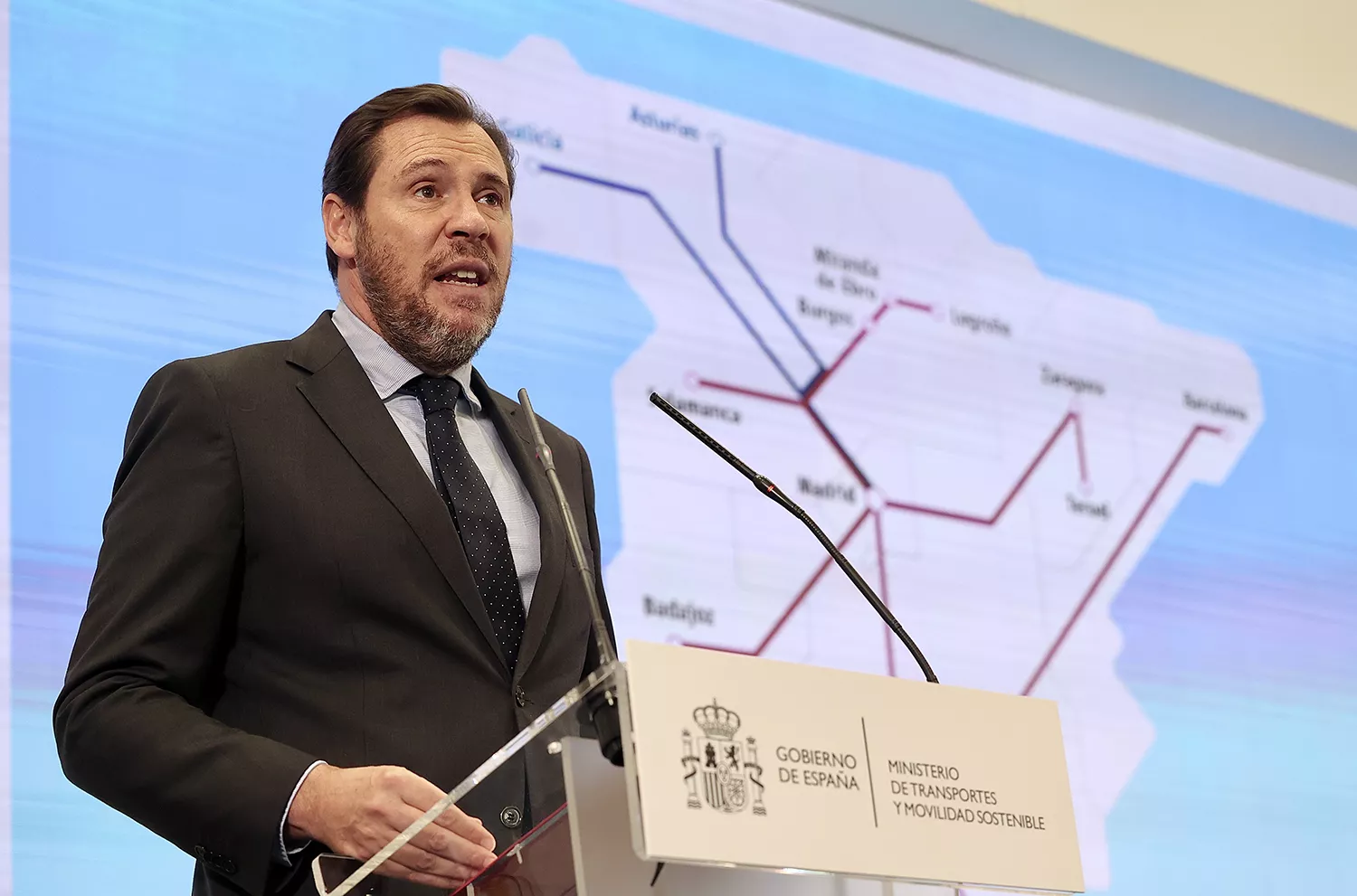 El ministro de Transportes, Óscar Puente, presenta mañana el capítulo gallego del primer Plan Director del Corredor Atlántico | Foto: Juan Lázaro - ICAL