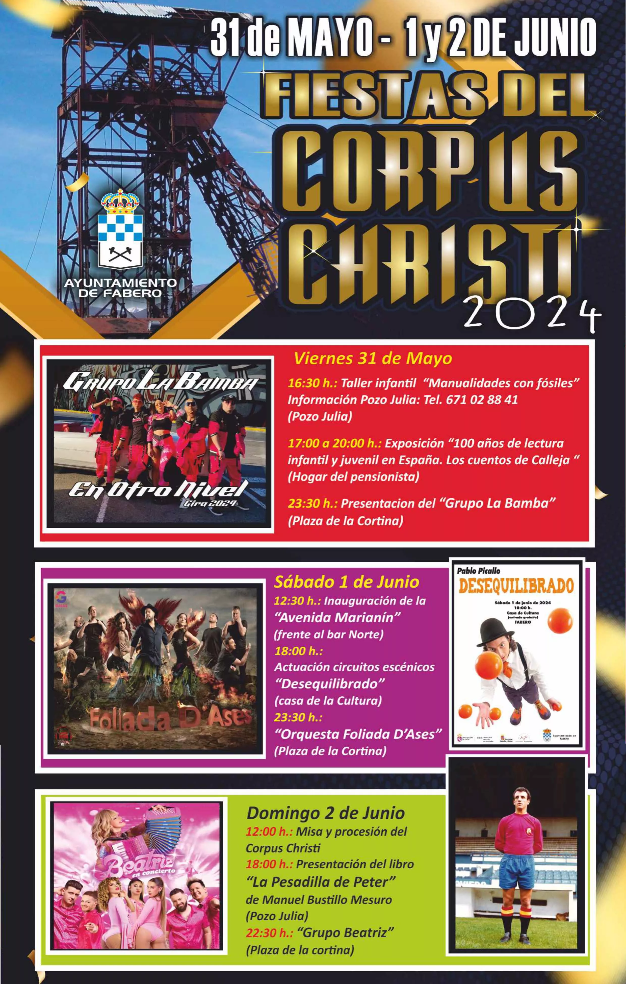 Cartel fiestas Corpus Christi Fabero Cartel fiestas Corpus Christi Fabero