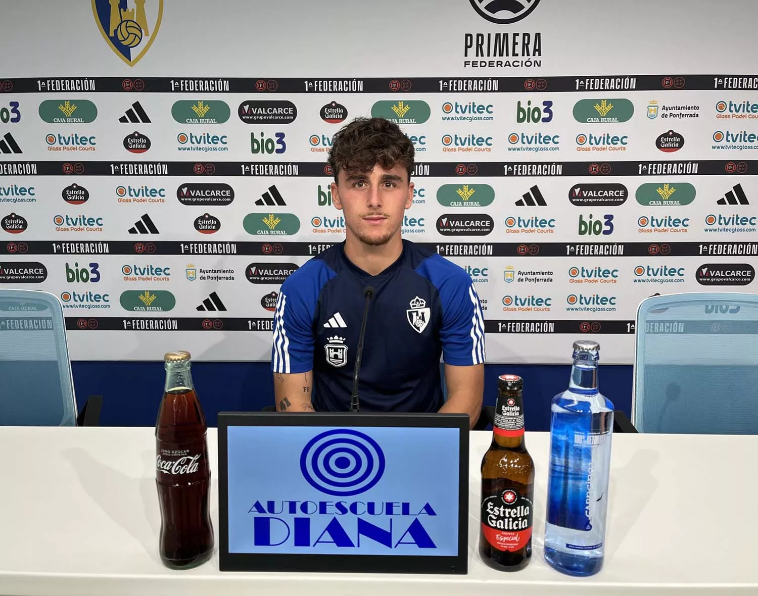 Yeray, jugador de la Ponferradina.