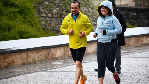  Carrera 'A Santiago contra el cáncer' en Ponferrada