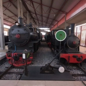Locomotoras del Museo del Ferrocarril de Ponferrada. Locomotoras del Museo del Ferrocarril de Ponferrada.