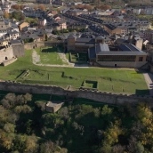 Imagen aérea del Castillo de Ponferrada