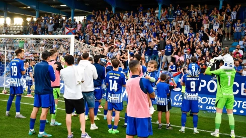 Así celebraron afición y jugadores de la Ponferradina la plaza en play off (20)