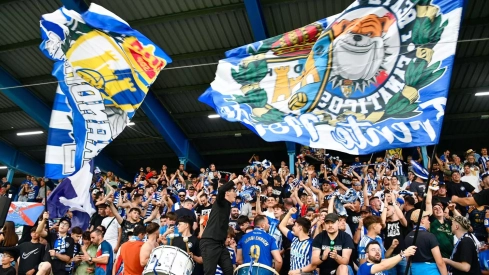 Así celebraron afición y jugadores de la Ponferradina la plaza en play off