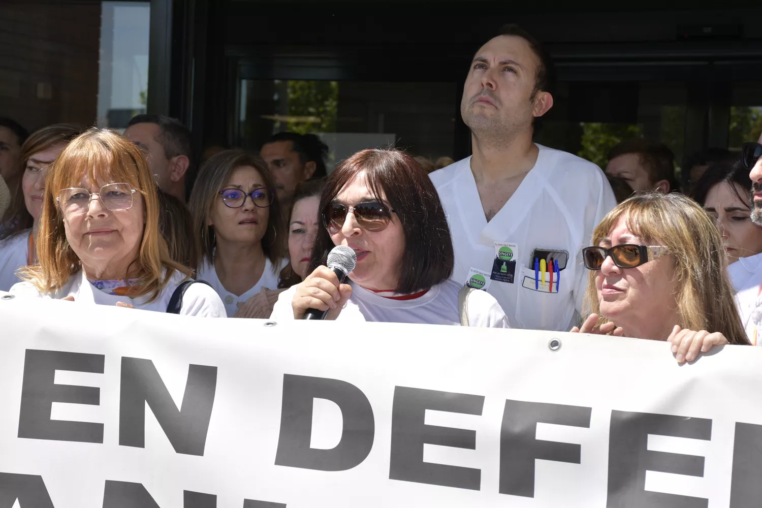 Concentración por la Sanidad en el Hospital del Bierzo