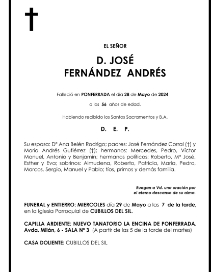 JOSÉ FERNÁNDEZ ANDRÉS