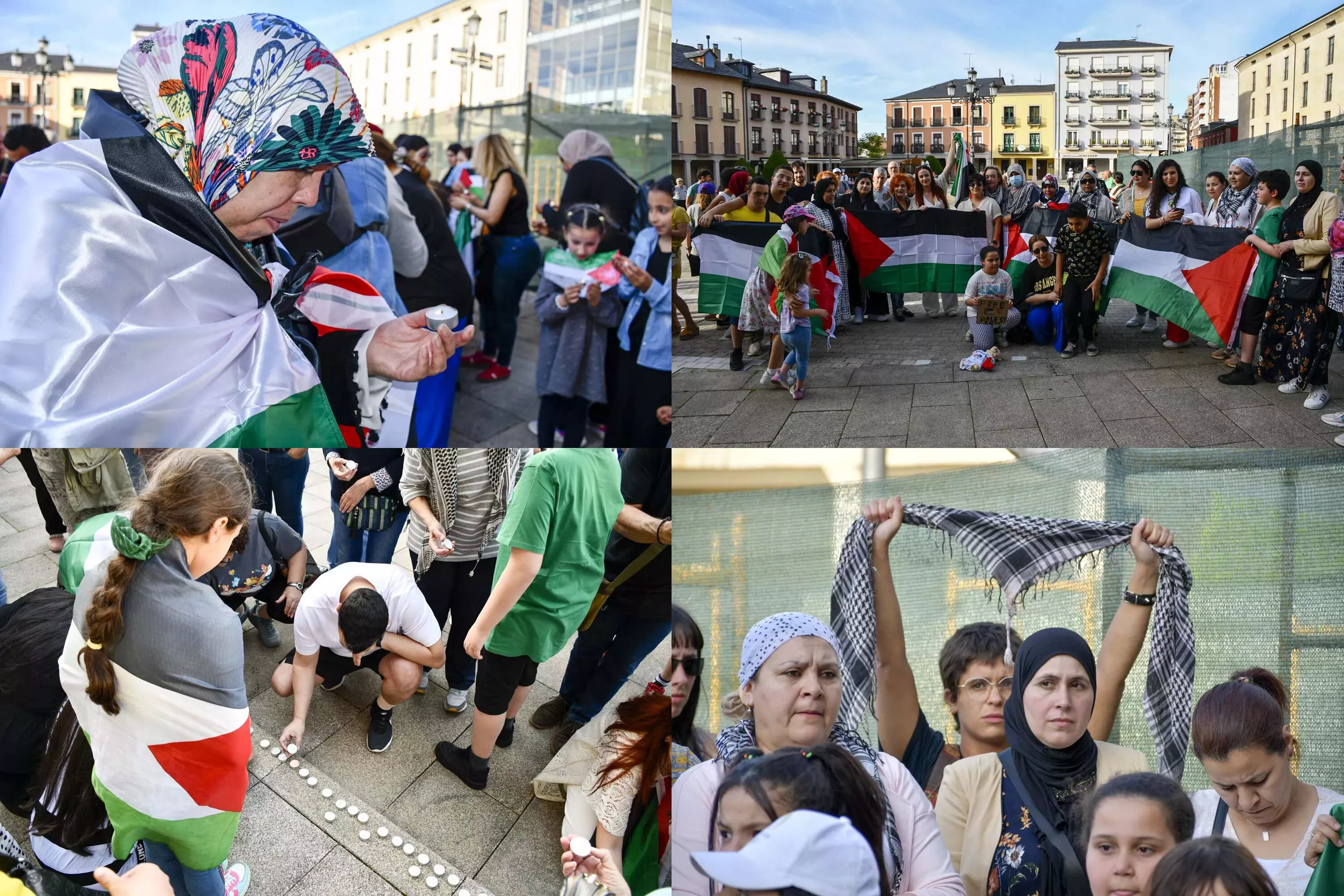 Concentración en apoyo a Palestina en Ponferrada