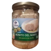 Alerta sanitaria por fragmentos de vidrio en un lote de bonito en aceite Carrefour. Alerta sanitaria por fragmentos de vidrio en un lote de bonito en aceite Carrefour.