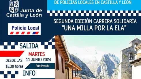 Cartel una milla por la ELA.