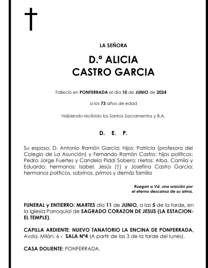 ALICIA CASTRO GARCIA